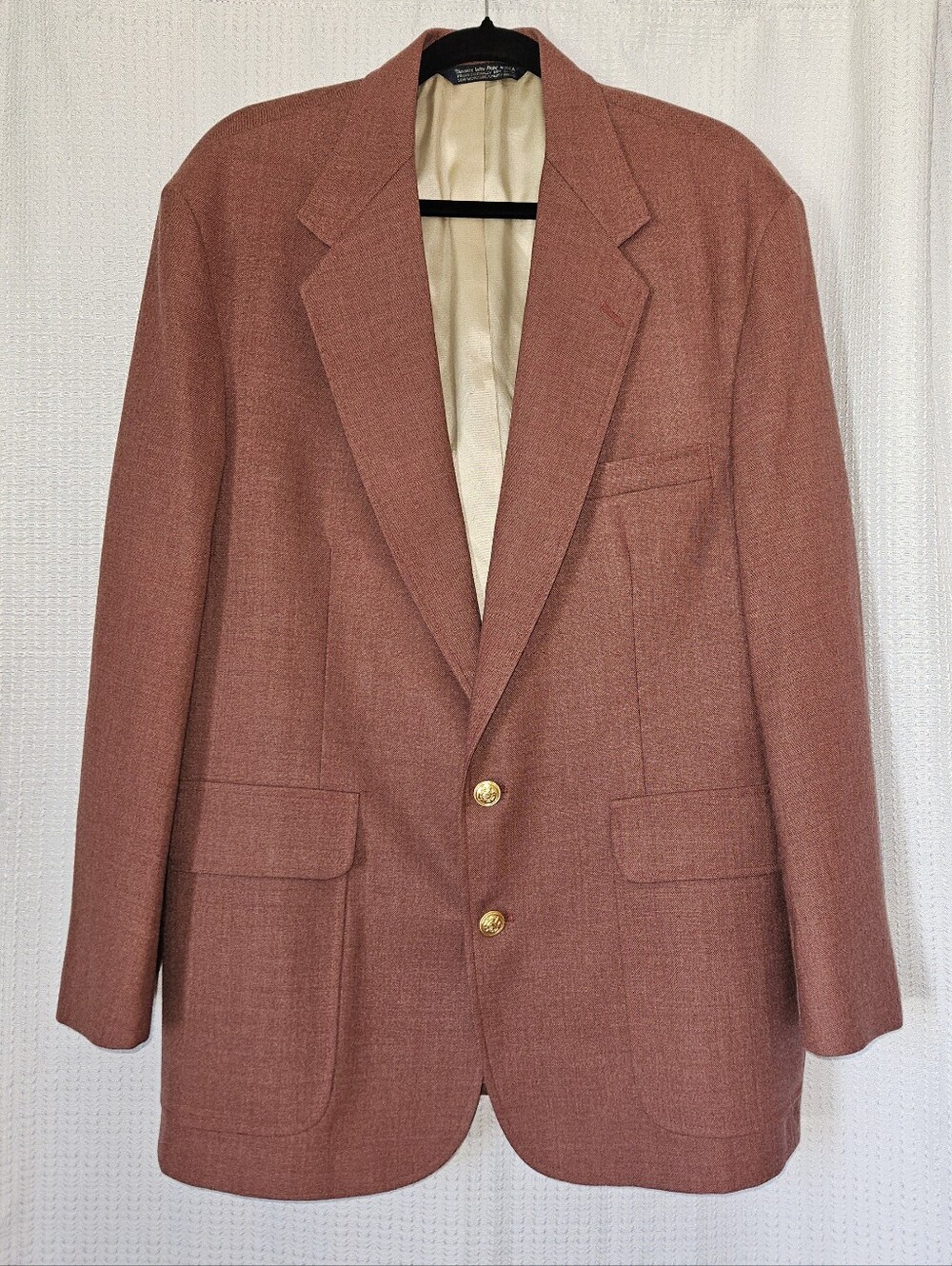 Lands’ End Men's Classic Light Burgandy Blazer Jacket Size 44